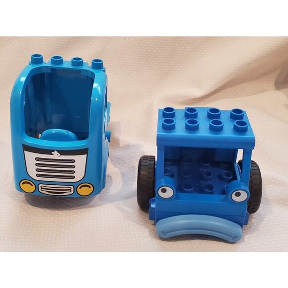 Blue Lego Duplo Replacement Truck Parts Set of 4 - Picture 1 of 12